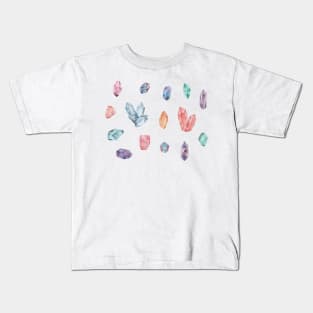 Crystal watercolor set Kids T-Shirt